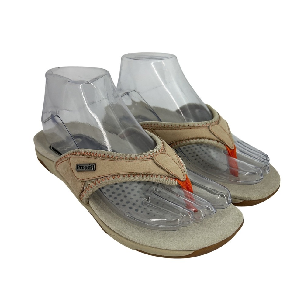 Propet Shoes Womens Size 6.5 Leather Comfort Sandals Flip‎ Flops Beach Walking